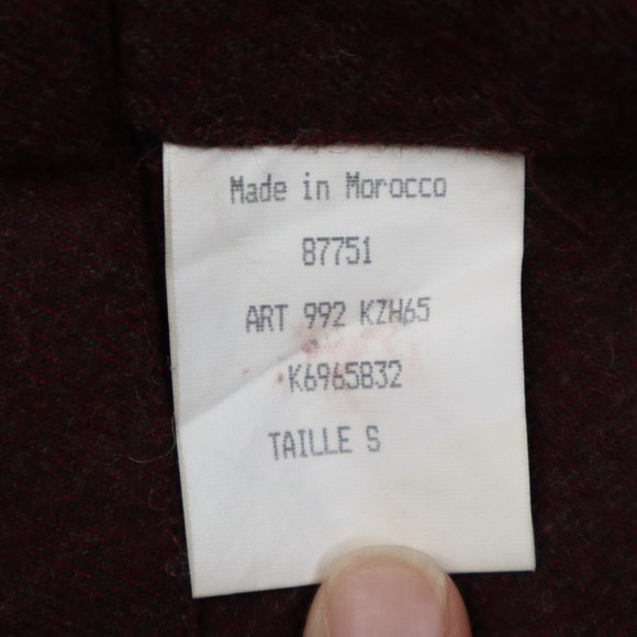 KENZO HOMME Wool Button-Up Shirt, Red Size Small - Picture 9 of 10